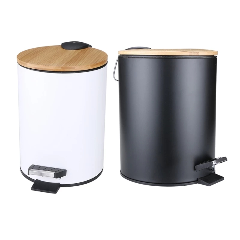 3/5L Wooden Flip Step Trash Ca - Commercial Kitchen Bin review and price